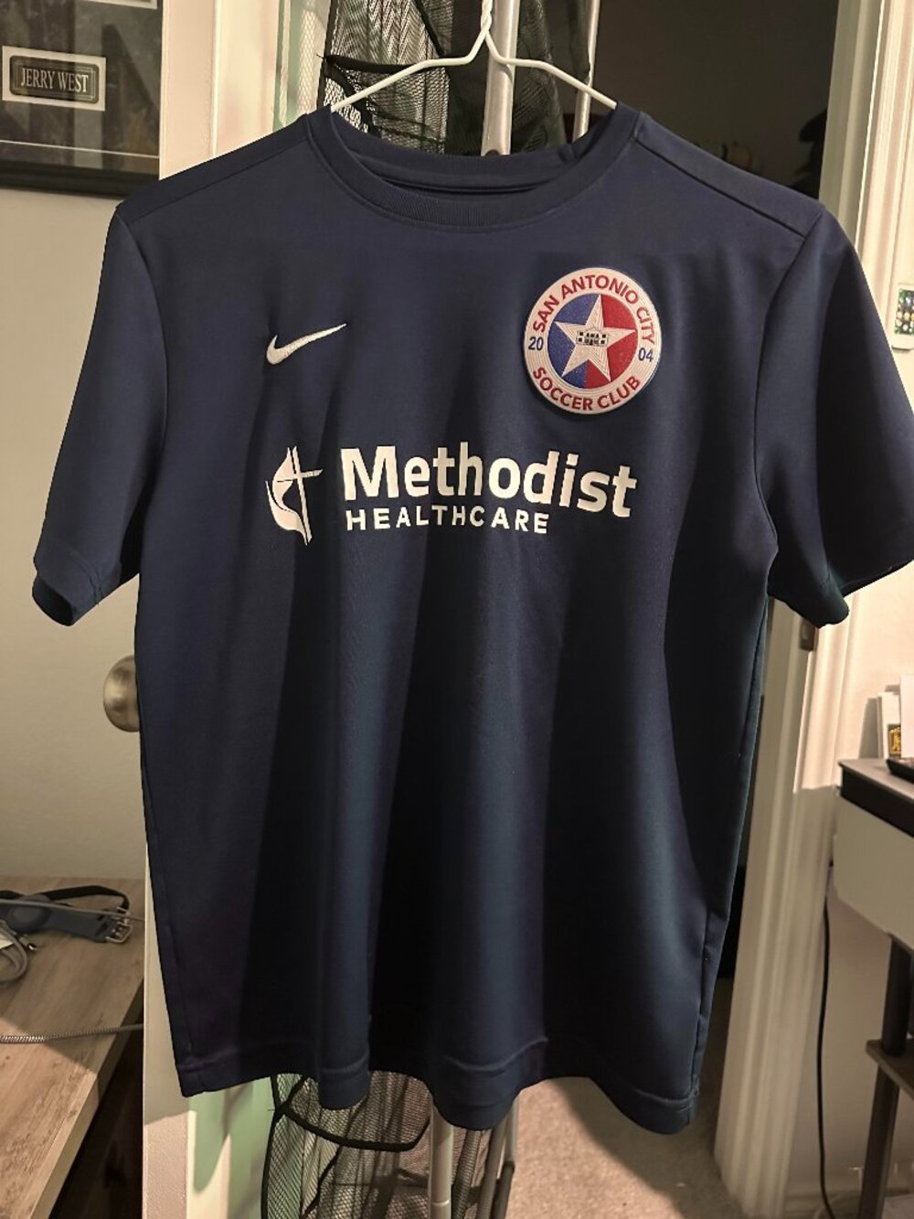 Nike San Antonio City Soccer Club Jersey Youth XL (14-16) Navy Blue